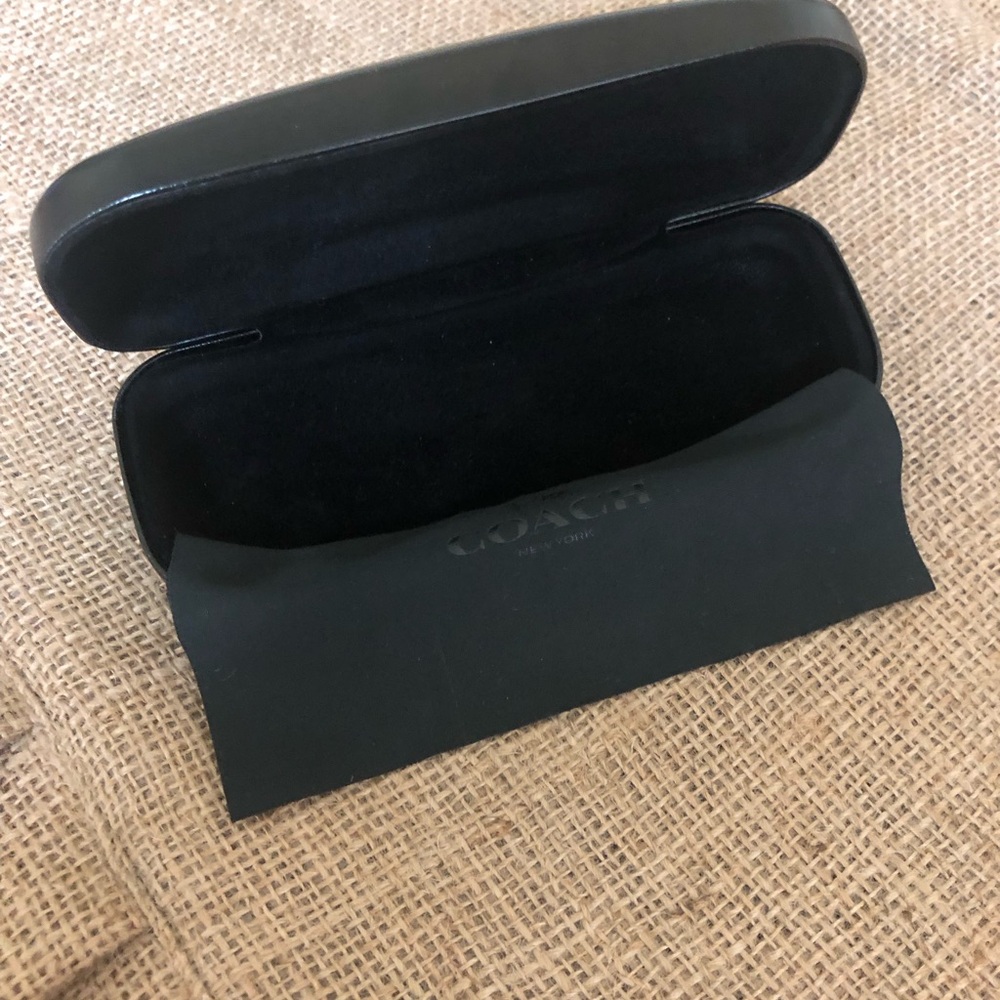 Coach Black Eyewear Case & Coach Lens Cloth - Picture 6 of 6